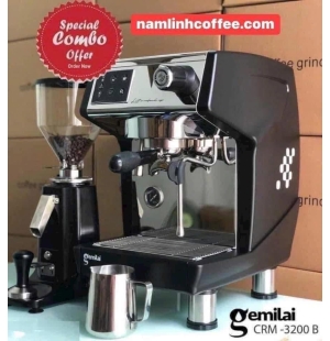 MÁY PHA CAFE CRM 3200B + MÁY XAY 020